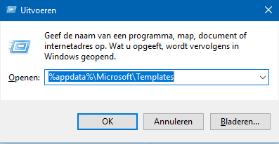 Uitvoeren Templates